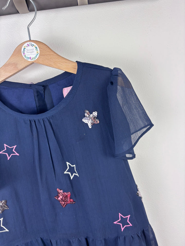Joules Navy Star Dress 7-8 Years-Dresses-Second Snuggle Preloved