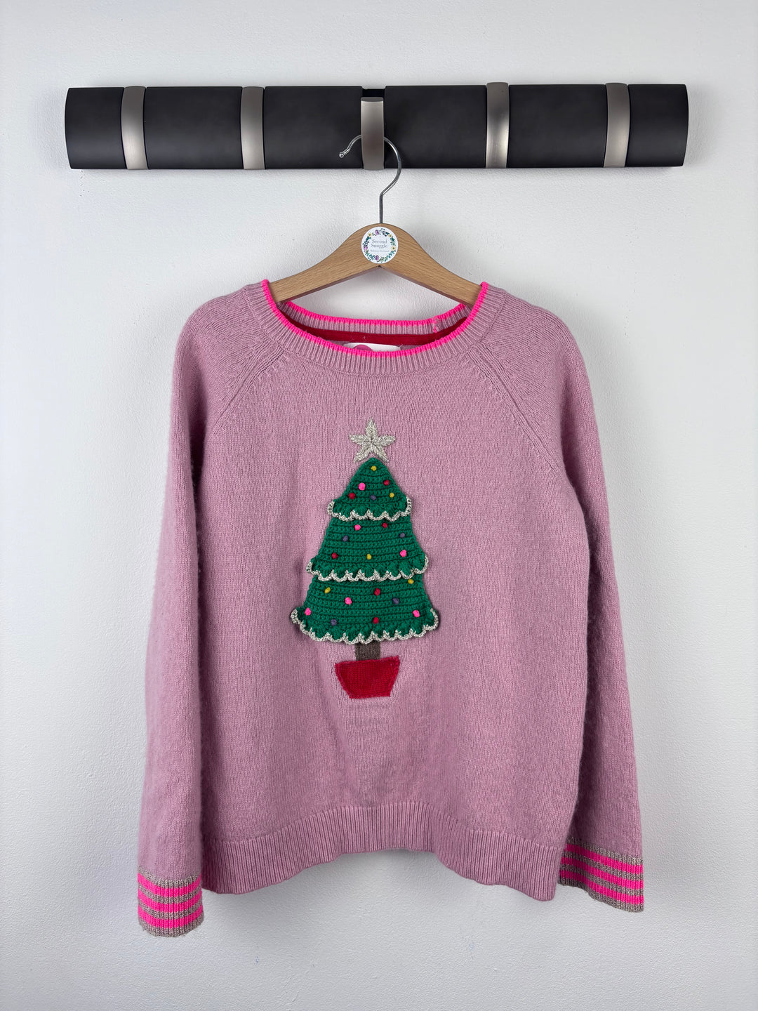Mini Boden Pink Christmas Jumper 10-11 Years*