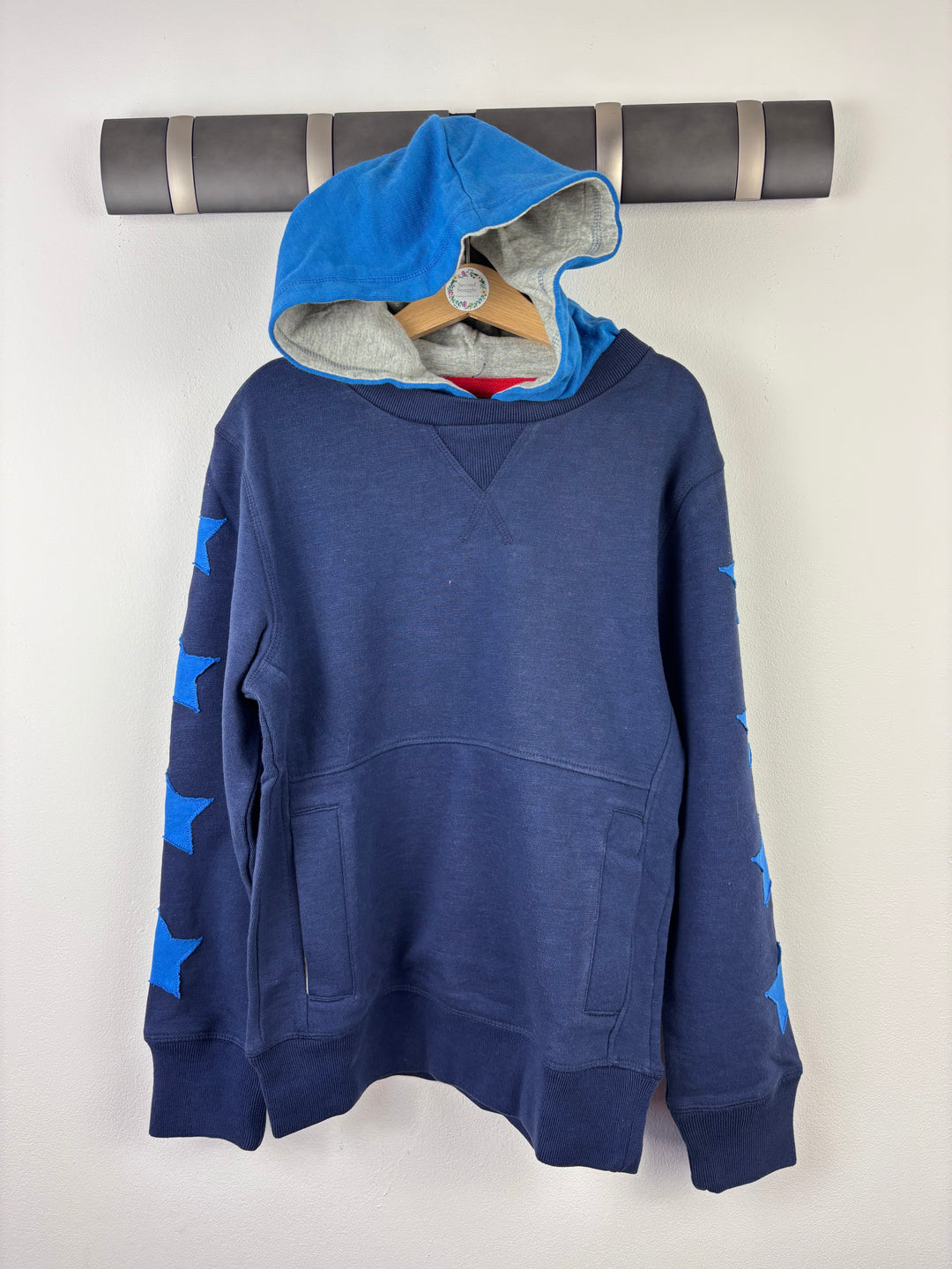 Ex Boden Navy Star Hoodie 6-8 Years-Hoodies-Second Snuggle Preloved