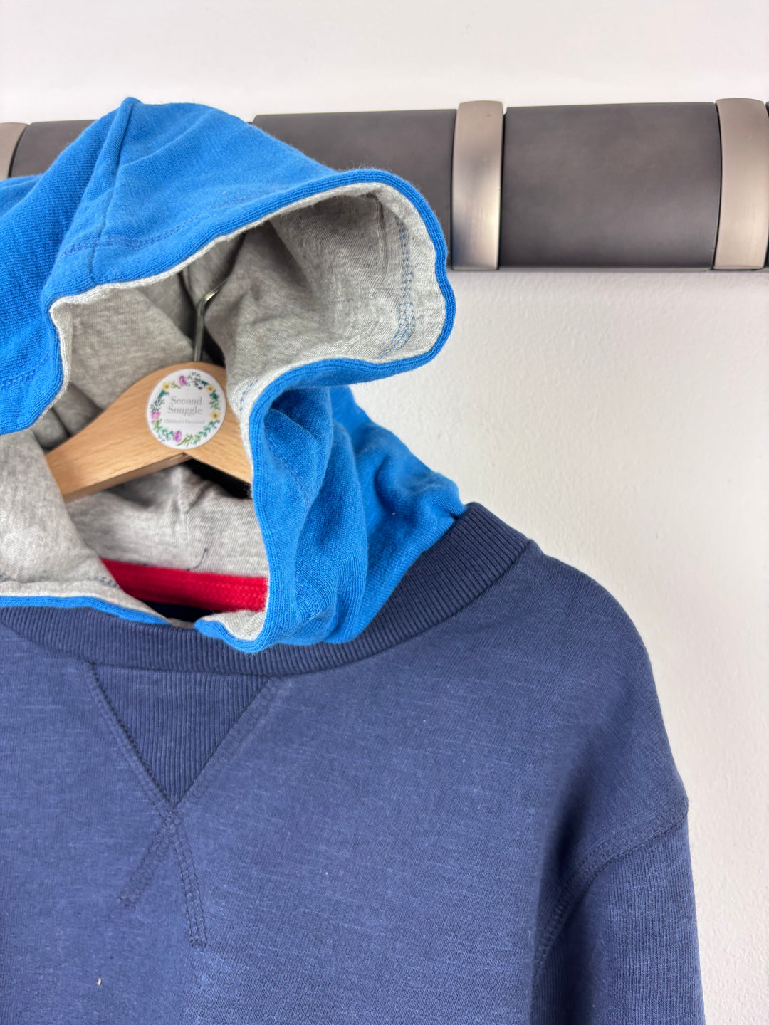 Ex Boden Navy Star Hoodie 6-8 Years-Hoodies-Second Snuggle Preloved