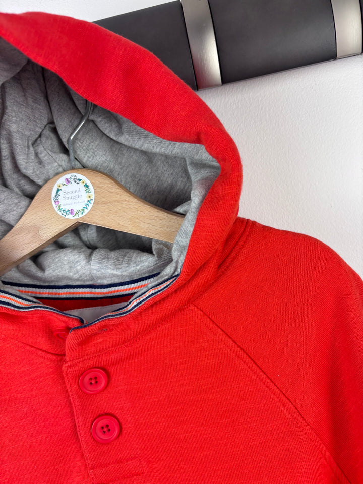 Ex Boden Red Button Hoodie Various Sizes-Hoodies-Second Snuggle Preloved
