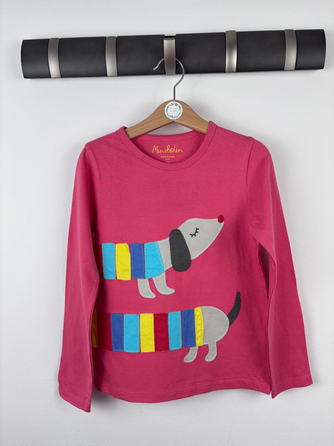 Mini Boden Pink Dachshund Top 5-6 Years-Tops-Second Snuggle Preloved