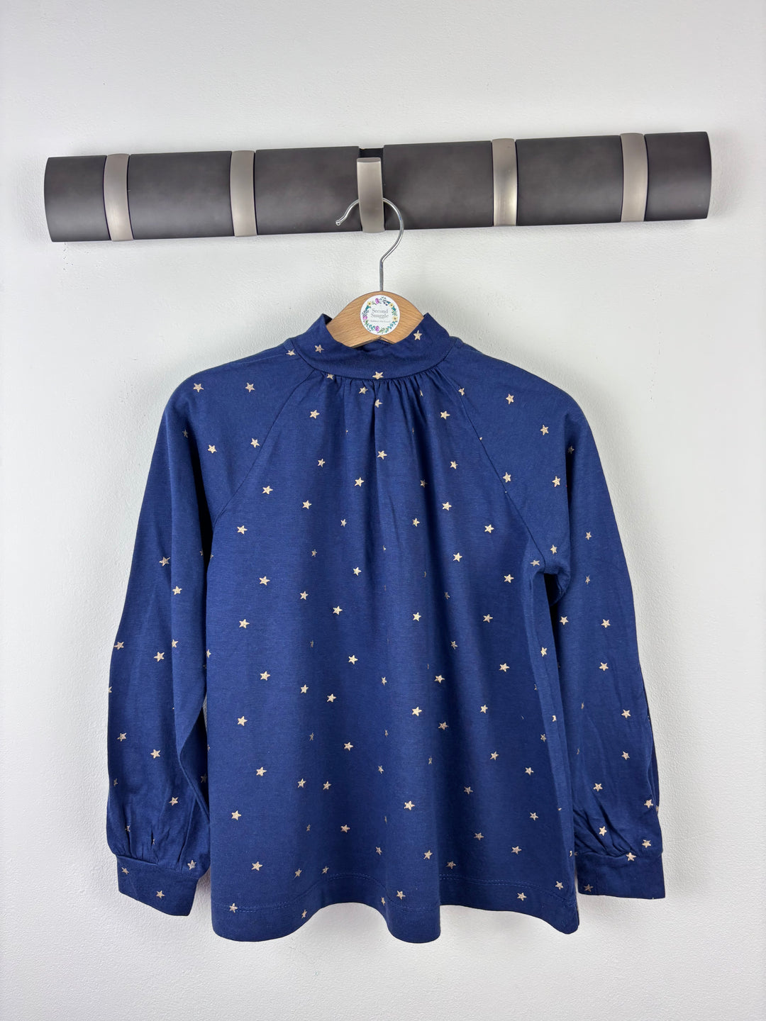 Mini Boden Navy Star Blouse 5-6 Years-Tops-Second Snuggle Preloved