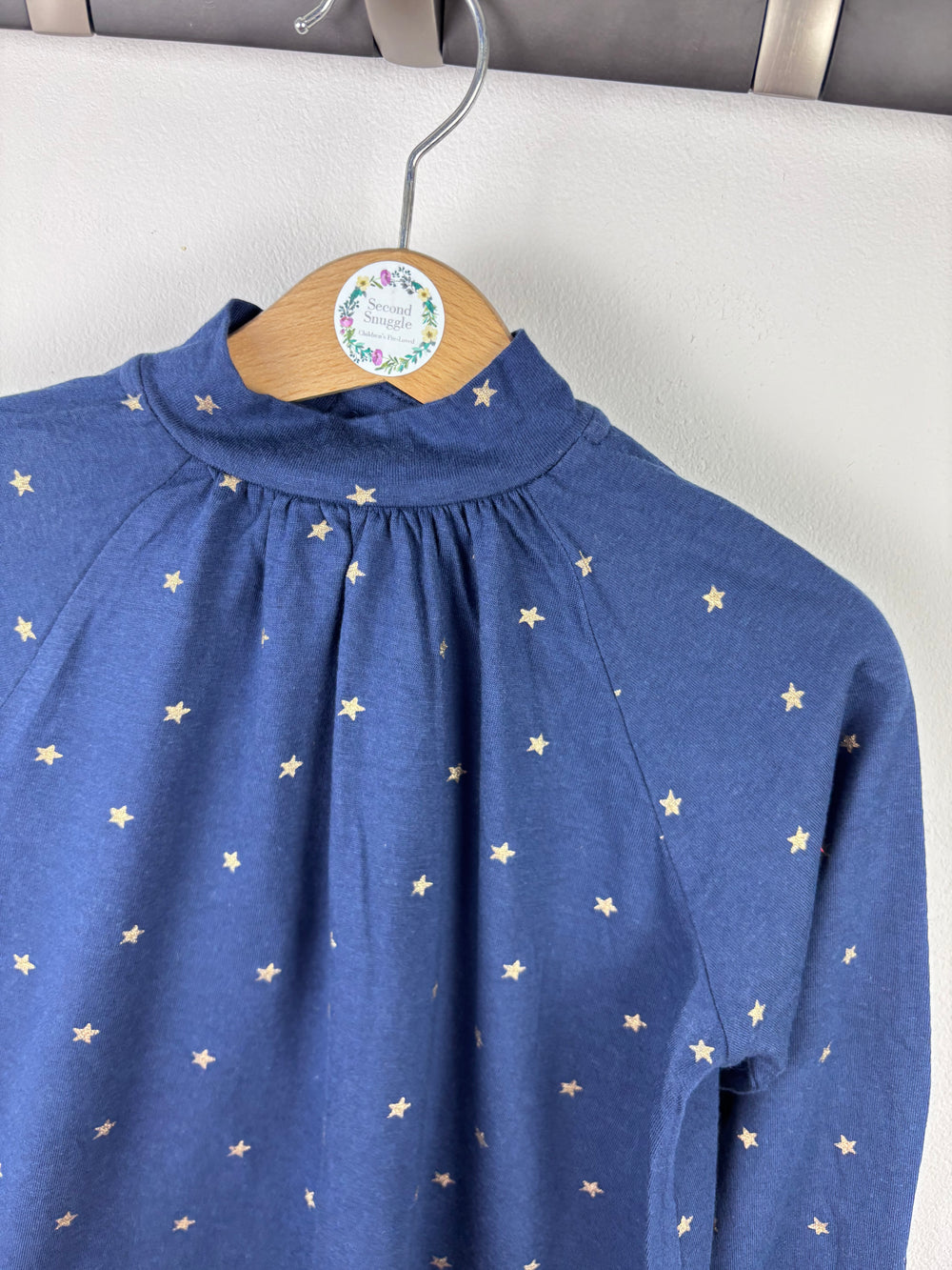 Mini Boden Navy Star Blouse 5-6 Years-Tops-Second Snuggle Preloved