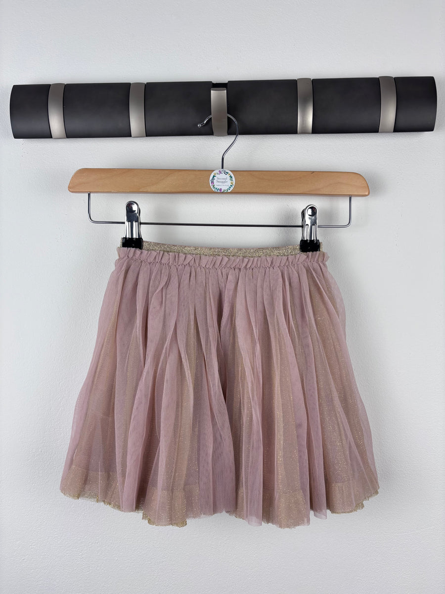 Mini Boden Pink & Gold Tulle Skirt 3-4 Years-Skirts-Second Snuggle Preloved
