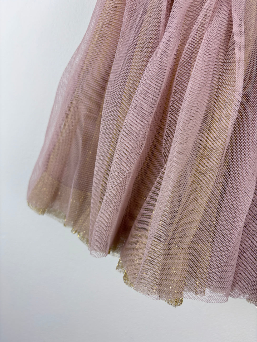 Mini Boden Pink & Gold Tulle Skirt 3-4 Years-Skirts-Second Snuggle Preloved