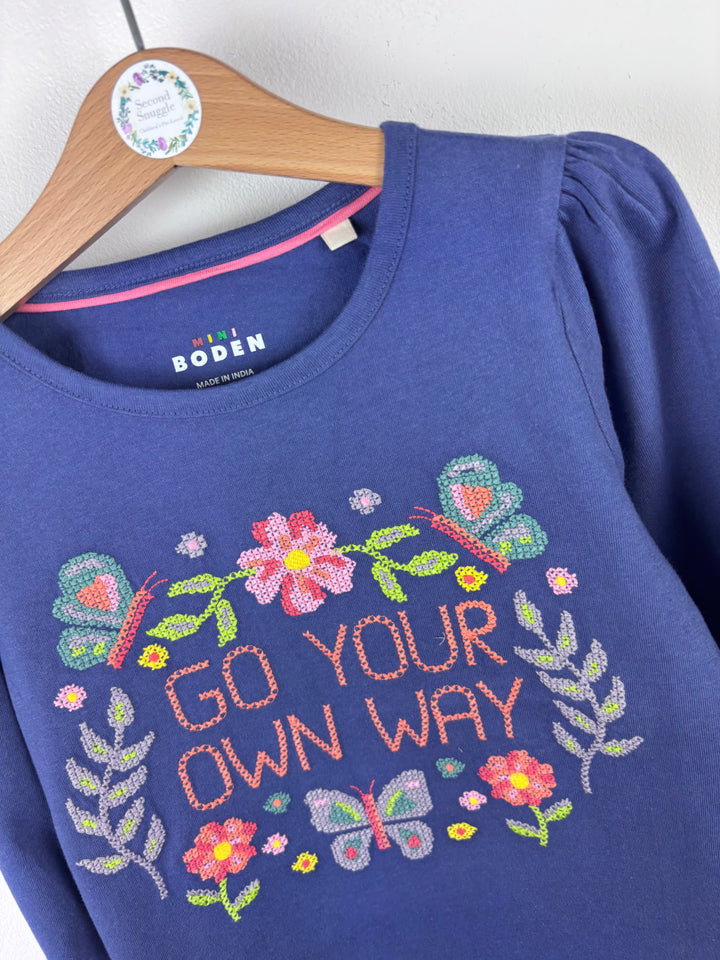 Mini Boden Go Your Own Way Top 9–10 Years-Tops-Second Snuggle Preloved