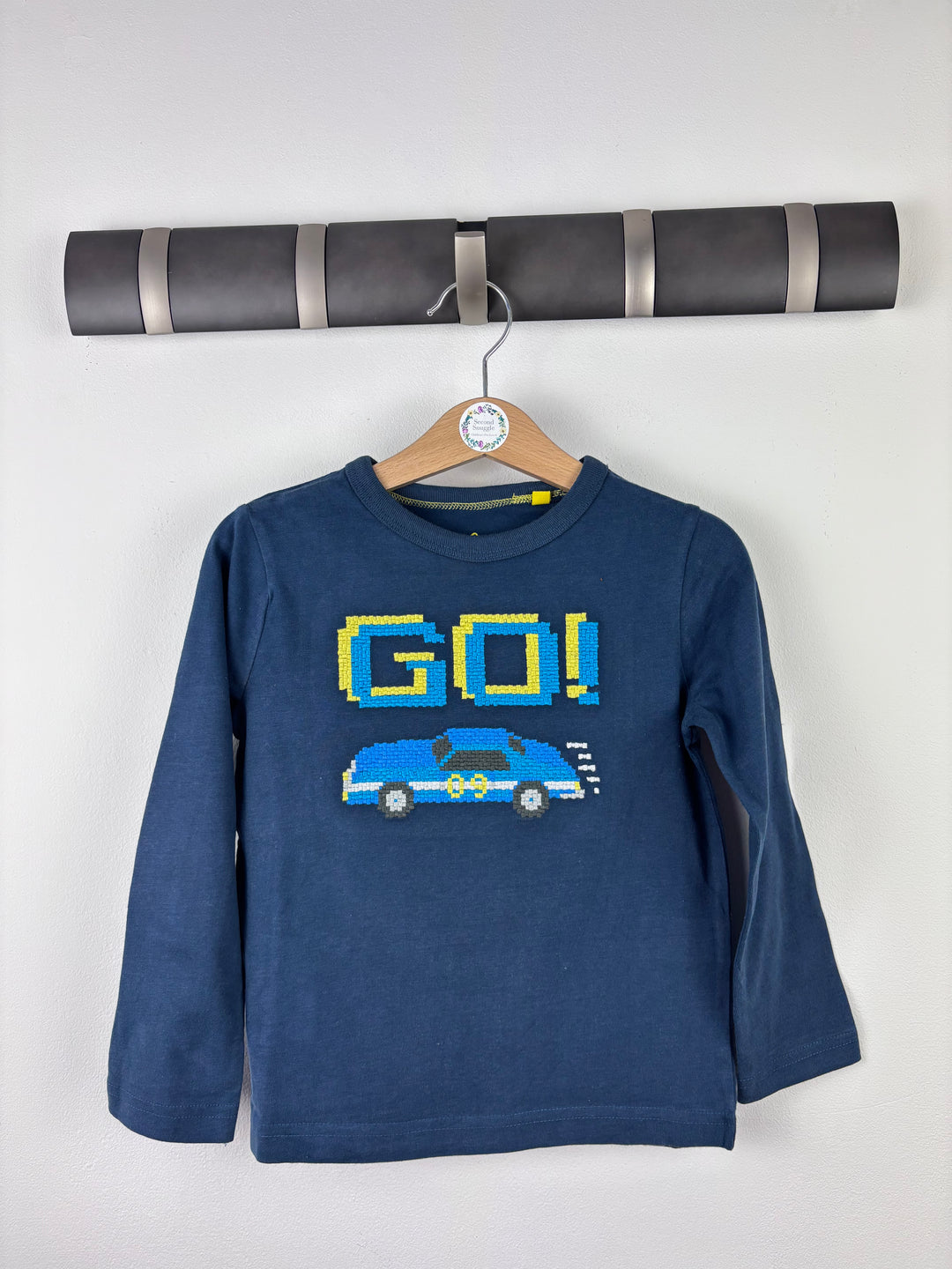 Mini Boden Navy Go Car Top 2-3 Years-Tops-Second Snuggle Preloved