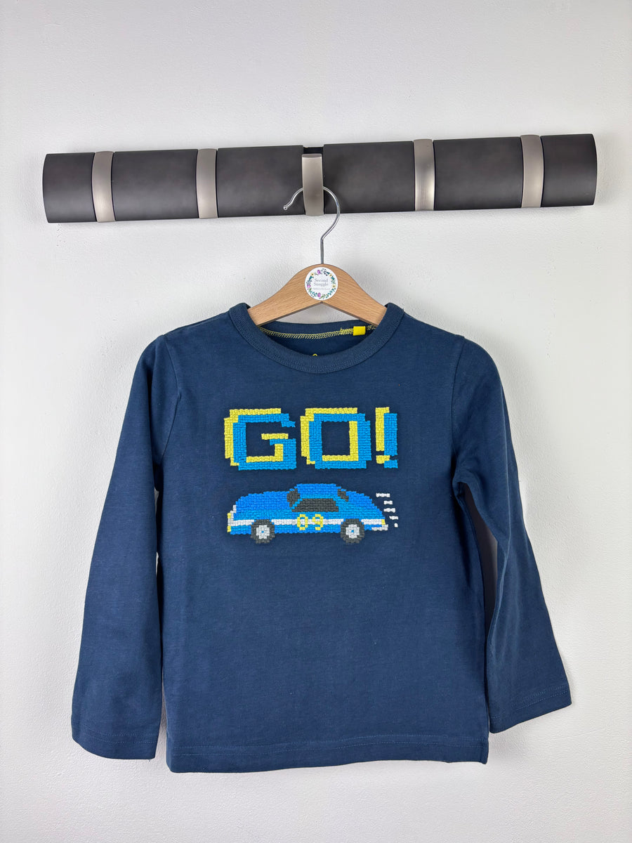 Mini Boden Navy Go Car Top 2-3 Years-Tops-Second Snuggle Preloved