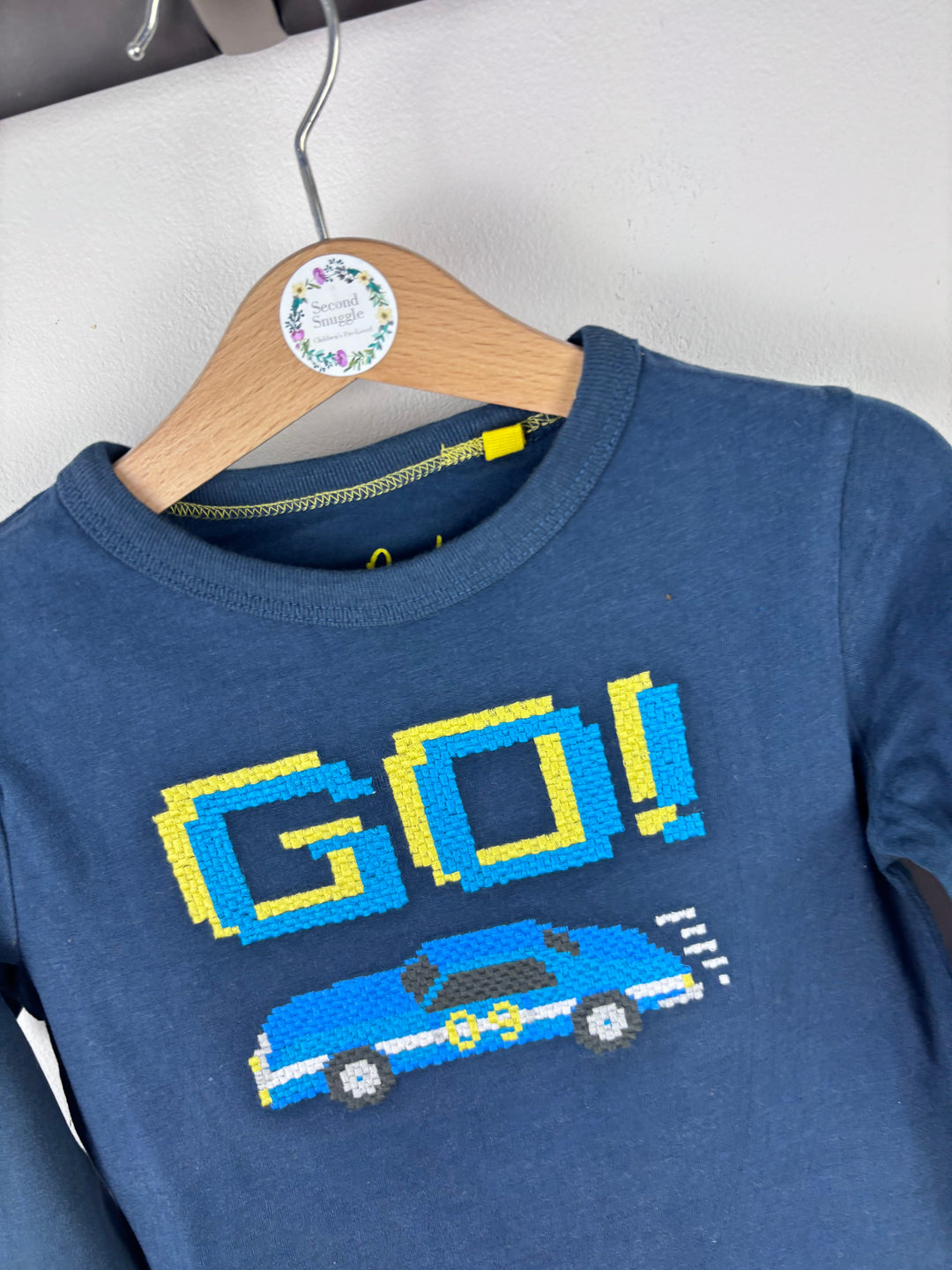 Mini Boden Navy Go Car Top 2-3 Years-Tops-Second Snuggle Preloved