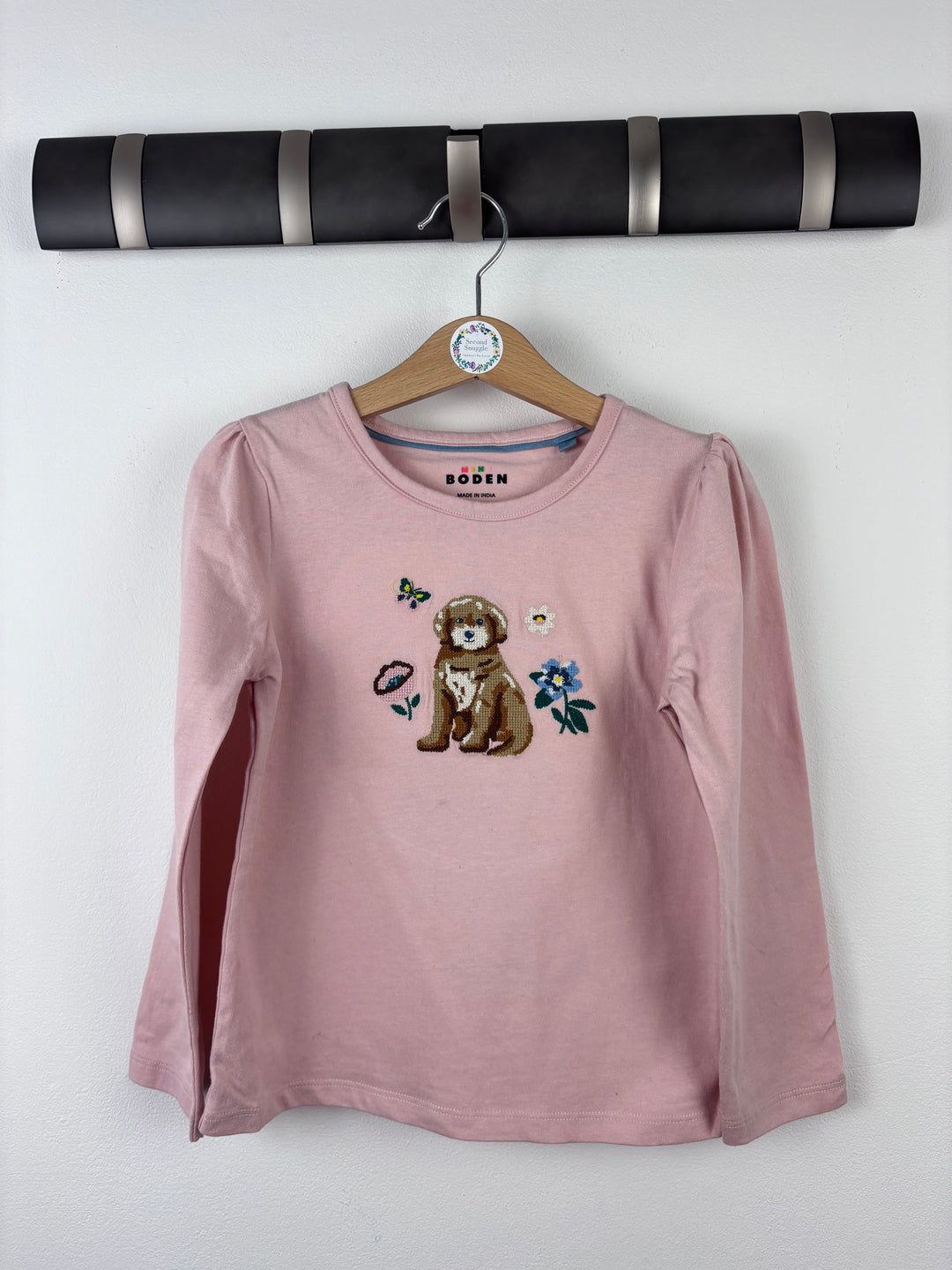 Mini Boden Pink Dog Top 6–7 Years-Tops-Second Snuggle Preloved