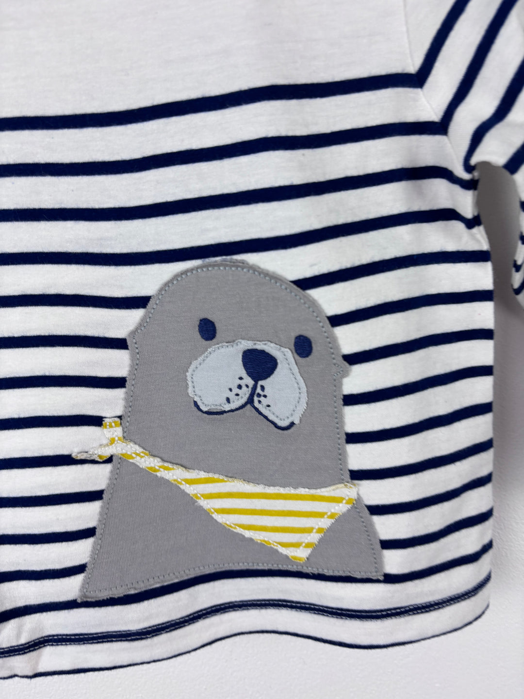 Baby Boden Stripe Seal Top 6–12 Months-Tops-Second Snuggle Preloved