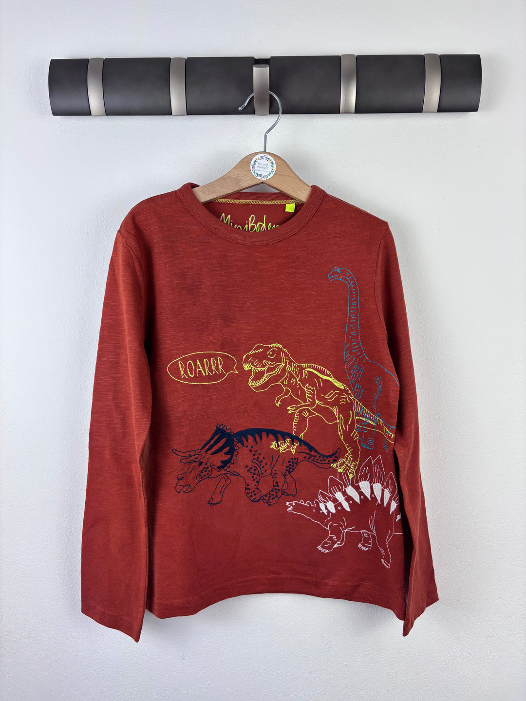 Mini Boden Dinosaur Top 7–8 Years-Tops-Second Snuggle Preloved