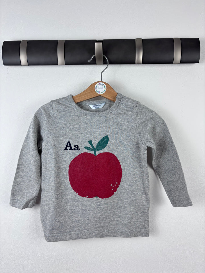 Baby Boden Grey Apple Jumper 12–18 Months-Tops-Second Snuggle Preloved