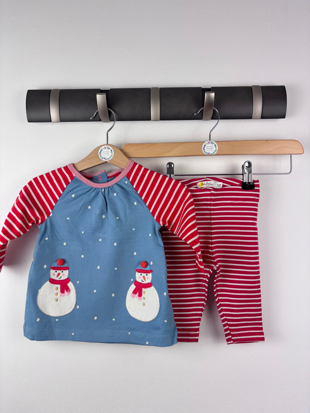 Baby Boden Snowman Top and Leggings Set 0–3 Months-Sets-Second Snuggle Preloved