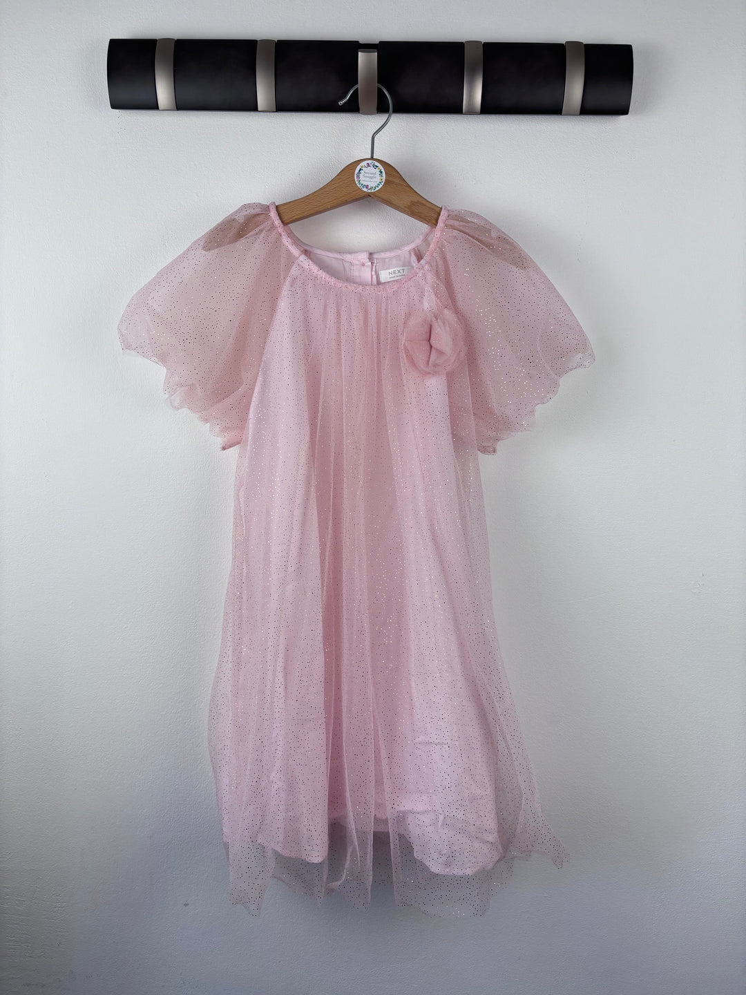 Next Pink Glitter Dress 6–7 Years