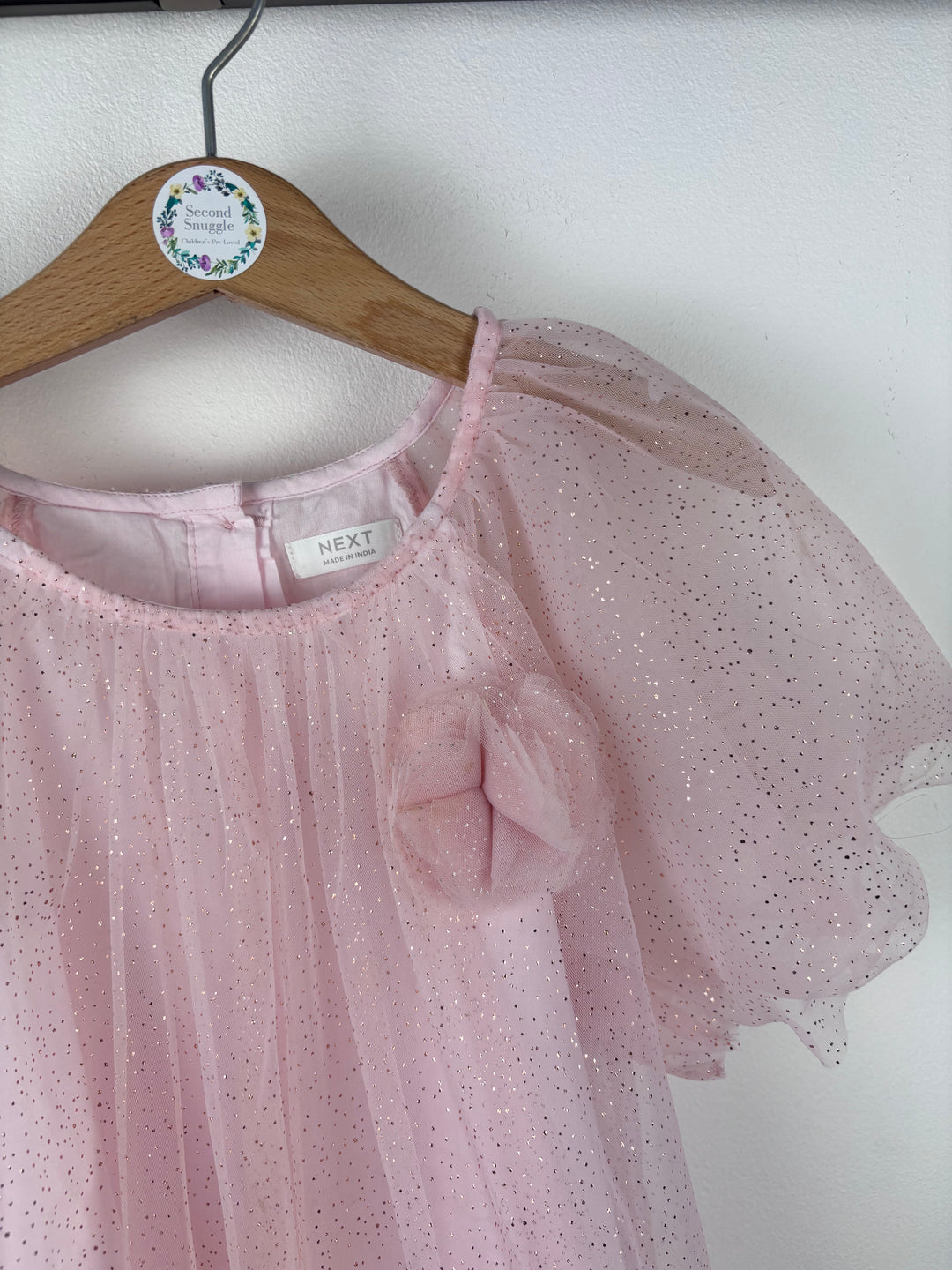 Next Pink Glitter Dress 6–7 Years