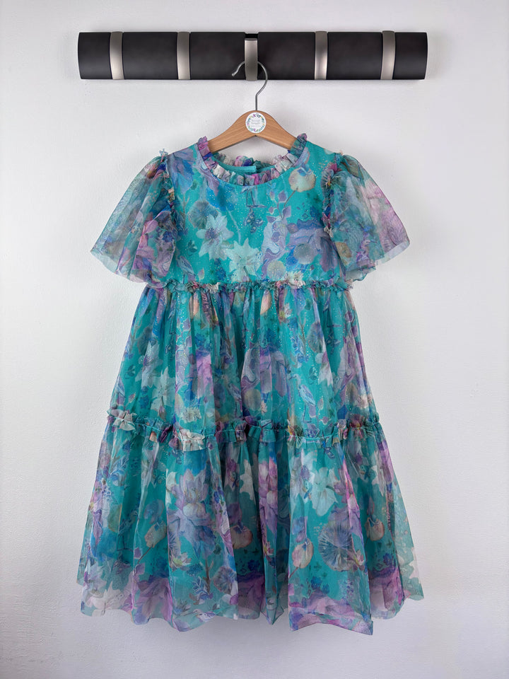 Next Blue Floral Dress 6–7 Years
