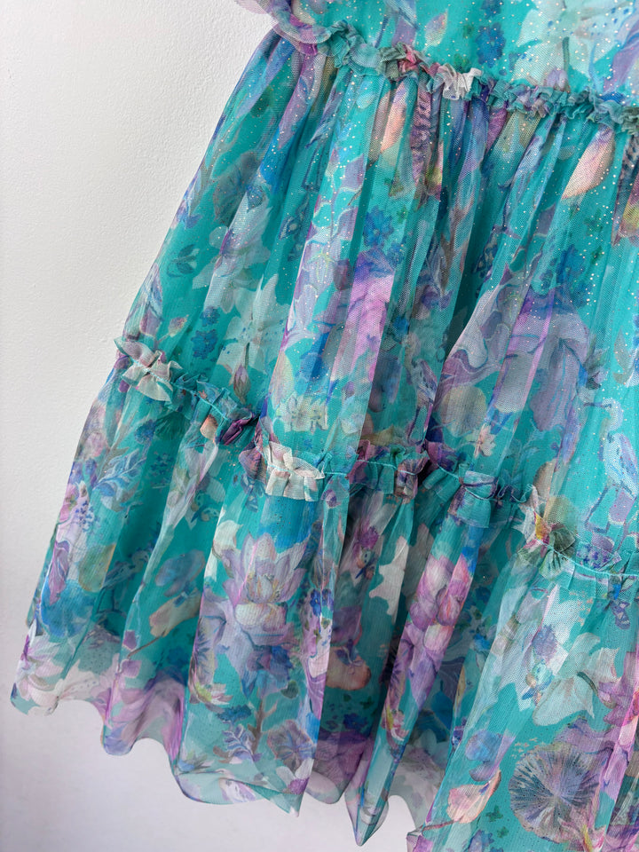 Next Blue Floral Dress 6–7 Years