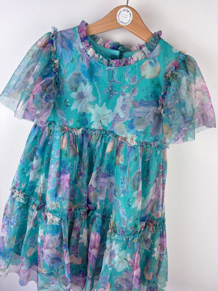 Next Blue Floral Dress 6–7 Years