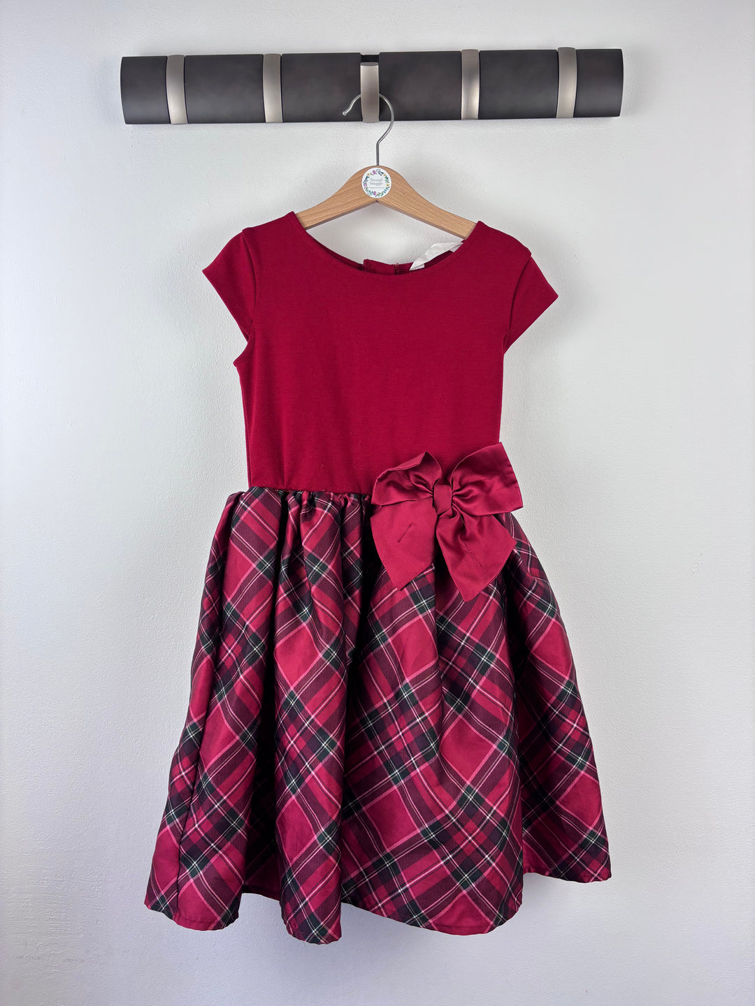 H&M Red Tartan Dress 6-8 Years
