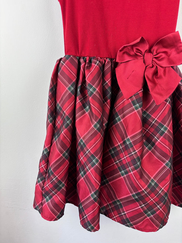 H&M Red Tartan Dress 6-8 Years