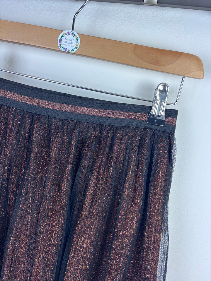 Next Metallic Mesh Skirt 10 Years-Skirts-Second Snuggle Preloved