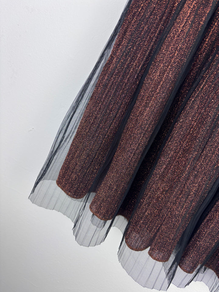 Next Metallic Mesh Skirt 10 Years-Skirts-Second Snuggle Preloved