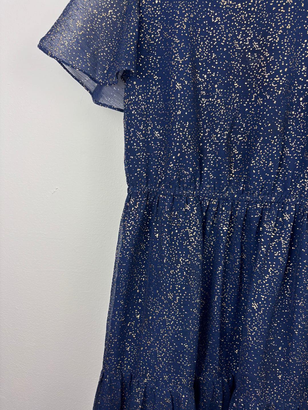 Monsoon Navy Glitter Maxi Dress 11 Years-Dresses-Second Snuggle Preloved