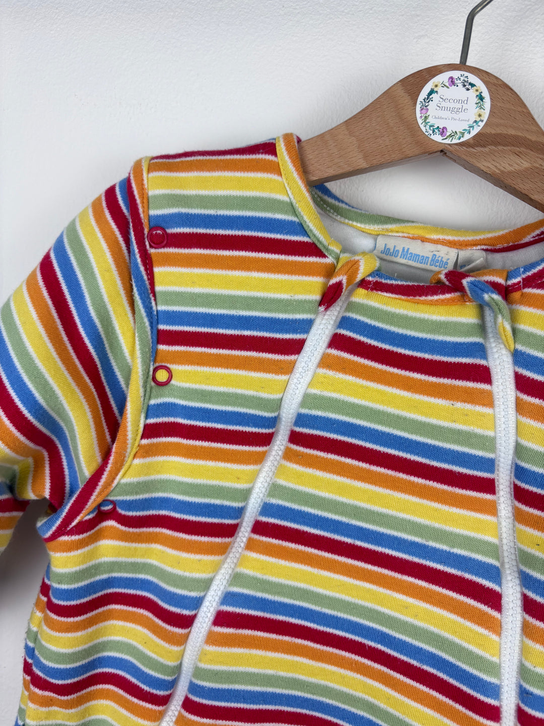 JoJo Maman Bébé Rainbow Stripe Sleep Snuggler 18–24 Months (2.5 Tog)