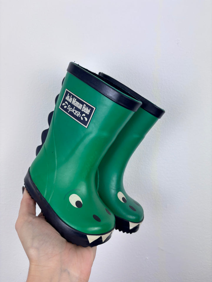 JoJo Maman Bébé Crocodile Wellies UK 3-Boots-Second Snuggle Preloved