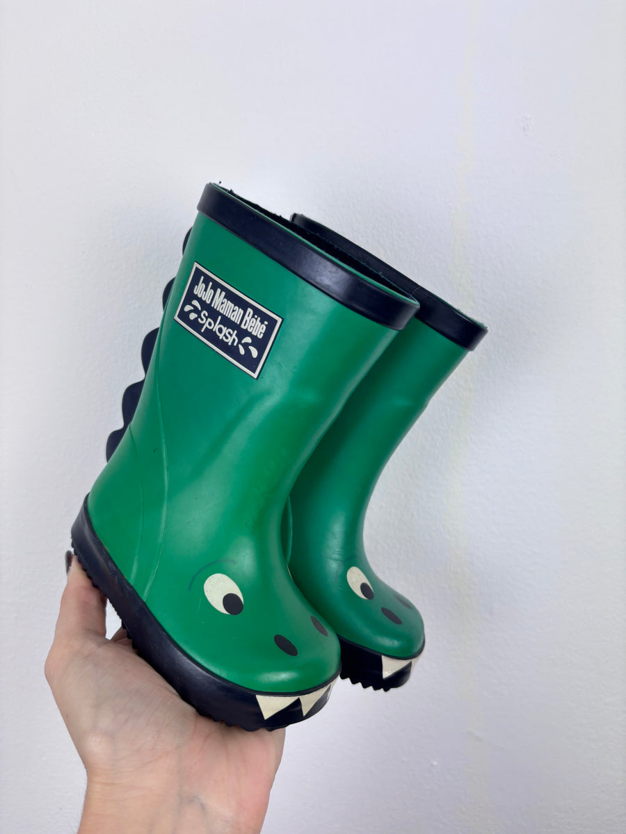 JoJo Maman Bébé Crocodile Wellies UK 3-Boots-Second Snuggle Preloved