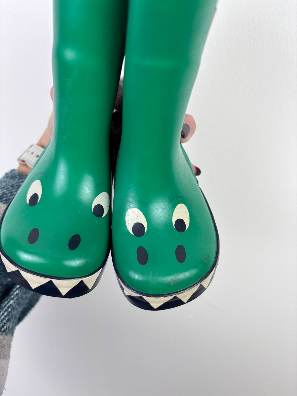 JoJo Maman Bébé Crocodile Wellies UK 3-Boots-Second Snuggle Preloved