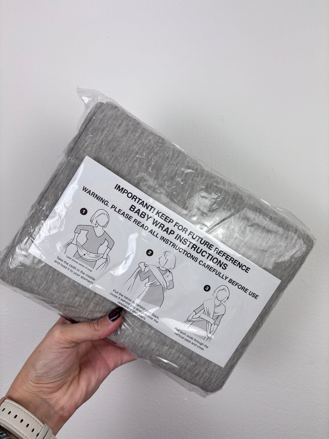 Grey Baby Sling Wrap (New)