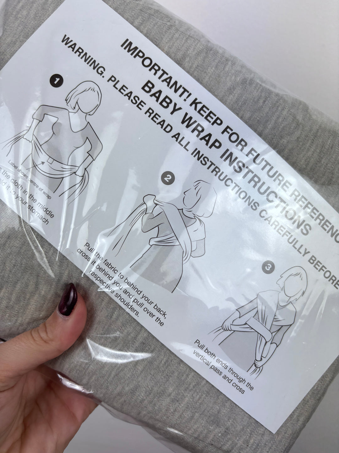 Grey Baby Sling Wrap (New)