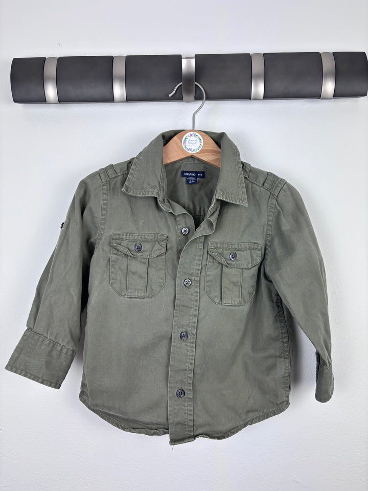 Gap Khaki Shirt 18–24 Months