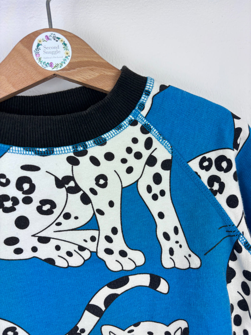 Smafolk Blue Leopard Jumper 12–18 Months-Jumpers-Second Snuggle Preloved
