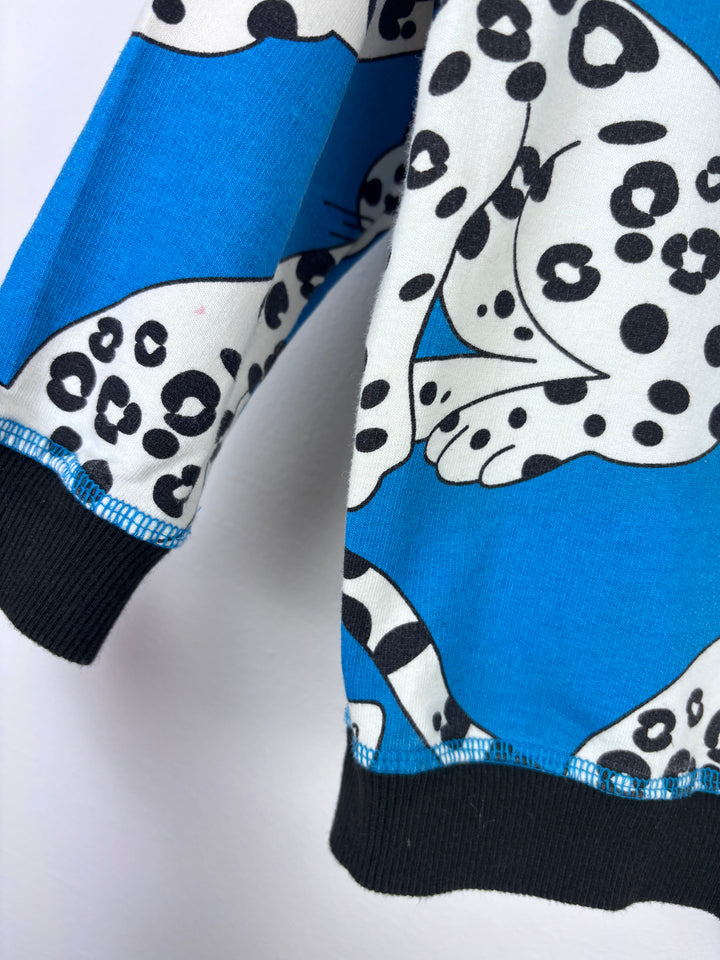 Smafolk Blue Leopard Jumper 12–18 Months-Jumpers-Second Snuggle Preloved