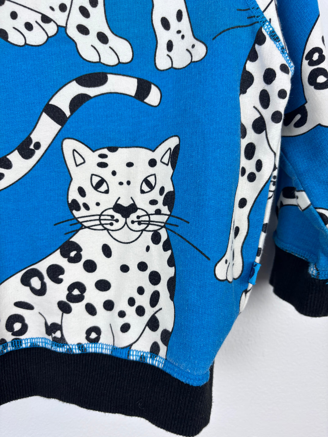 Smafolk Blue Leopard Jumper 12–18 Months-Jumpers-Second Snuggle Preloved