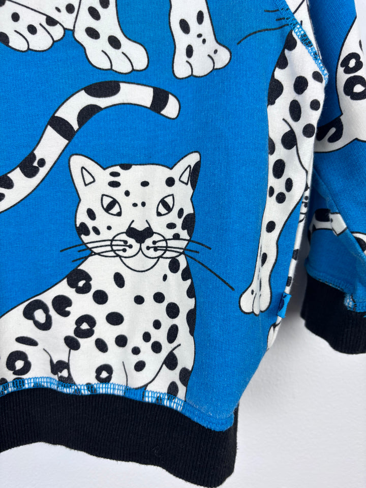 Smafolk Blue Leopard Jumper 12–18 Months-Jumpers-Second Snuggle Preloved