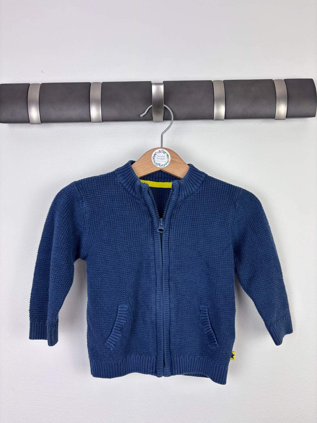 M&S Blue Knit Cardigan 6–9 Months