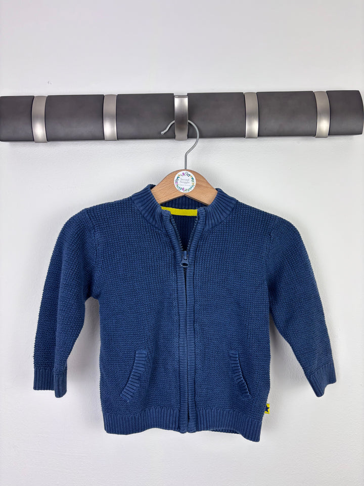 M&S Blue Knit Cardigan 6–9 Months
