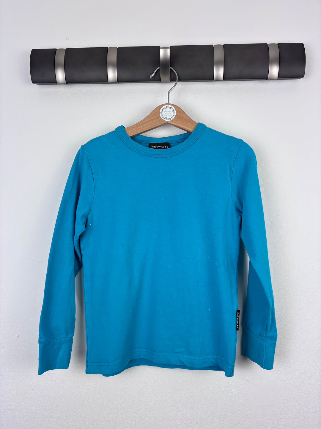 Maxomorra Blue Long Sleeve Top 110/116 (5-6 Years)