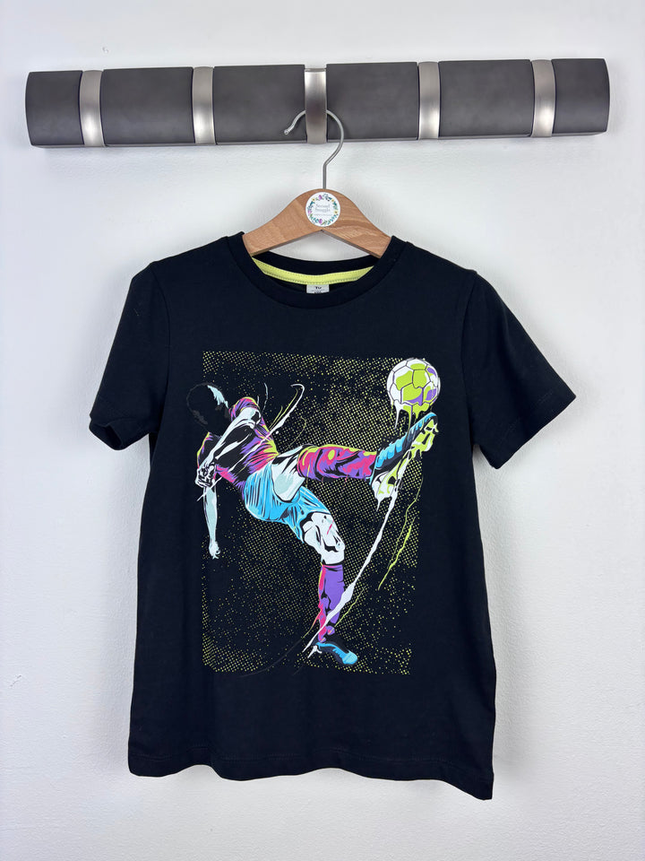 Tu Black Football Graphic T-Shirt 5 Years-Tops-Second Snuggle Preloved