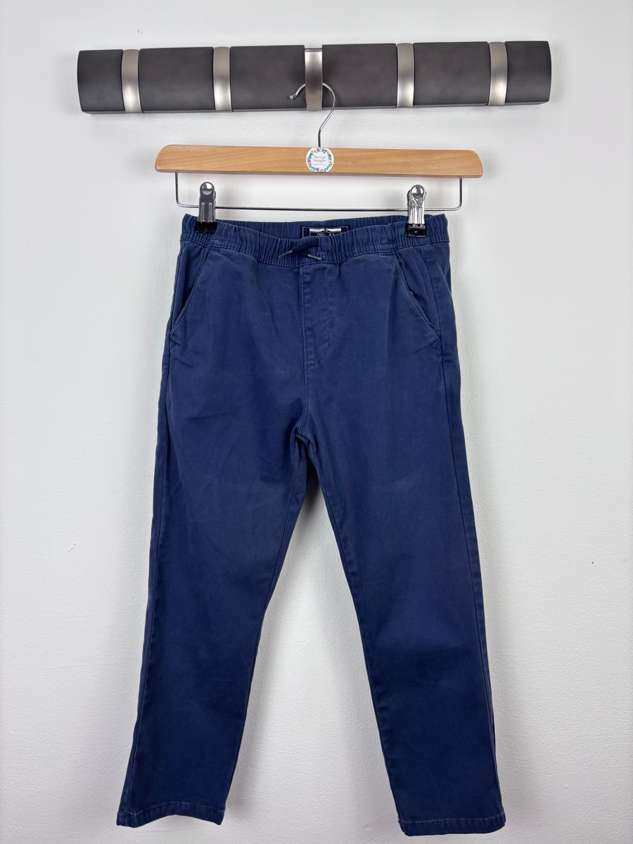 Next Navy Cotton Trousers 4–5 Years-Trousers-Second Snuggle Preloved