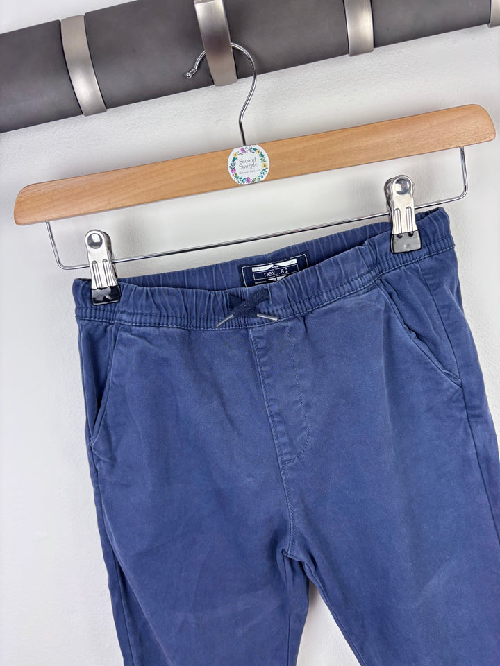 Next Navy Cotton Trousers 4–5 Years-Trousers-Second Snuggle Preloved