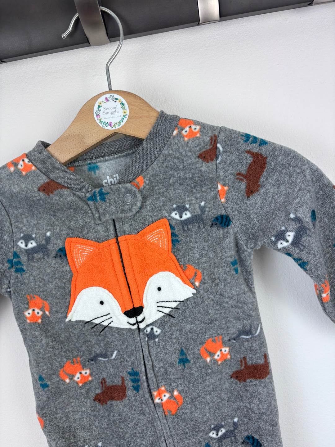 Child of Mine Grey Fox Sleepsuit 6–9 Months