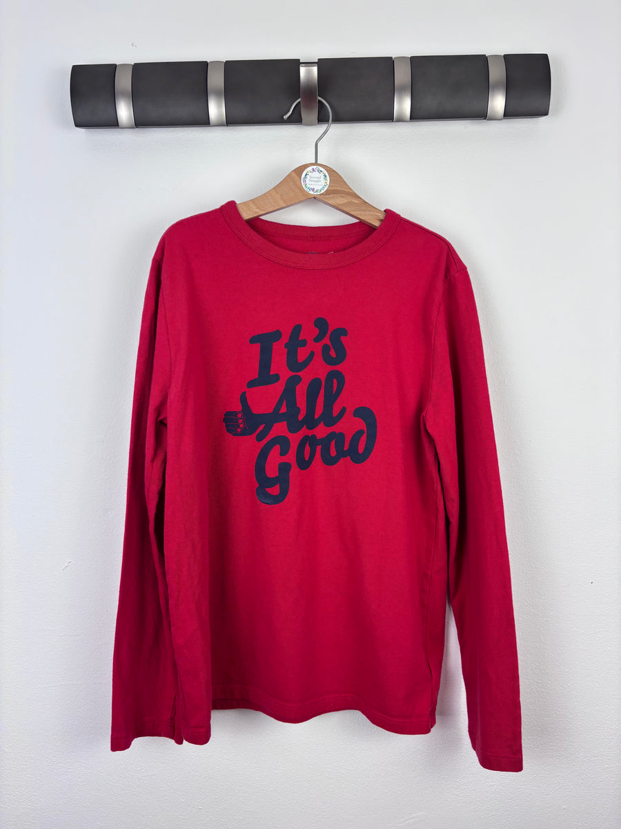 Gap Red Long Sleeve Top 10–11 Years-Tops-Second Snuggle Preloved