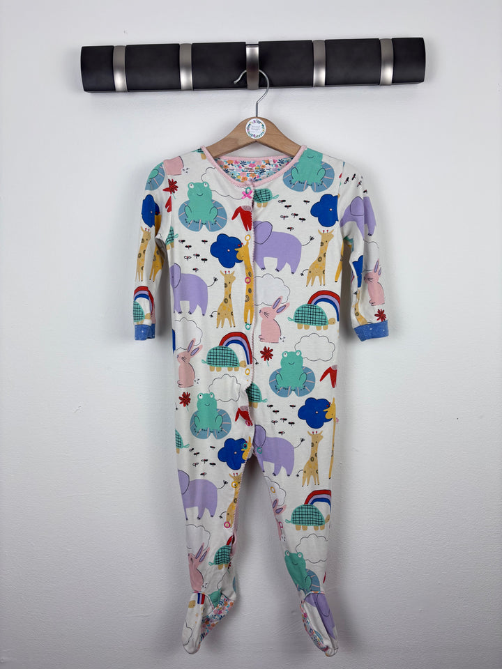 Next Animal Print Sleepsuit 12–18 Months-Sleepsuits-Second Snuggle Preloved
