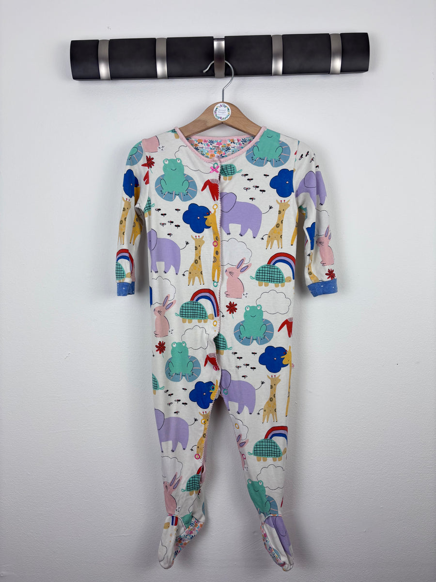 Next Animal Print Sleepsuit 12–18 Months-Sleepsuits-Second Snuggle Preloved